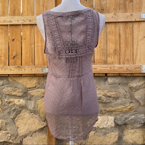 NWT Love Stitch Woman's geometric purple tops S - Picture 2 of 10